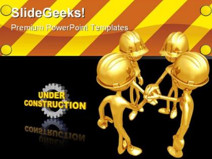 Under construction architecture powerpoint templates and powerpoint backgrounds 0711