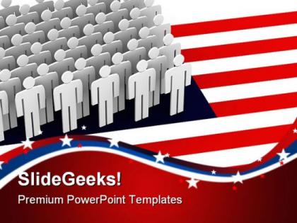 United state americana powerpoint templates and powerpoint backgrounds 0611