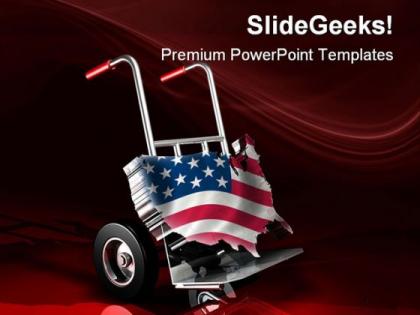 United states delivery americana powerpoint templates and powerpoint backgrounds 0511