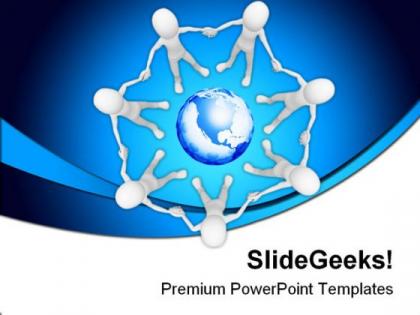 Unity people globe powerpoint templates and powerpoint backgrounds 0311