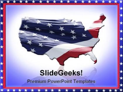 Us flag americana powerpoint templates and powerpoint backgrounds 0811