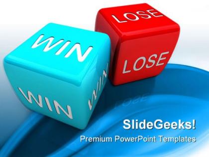 Win or lose business powerpoint templates and powerpoint backgrounds 0211