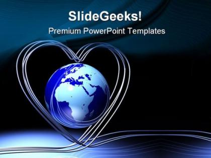 Wired globe powerpoint templates and powerpoint backgrounds 0811