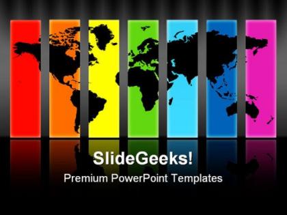World map abstract powerpoint templates and powerpoint backgrounds 0811
