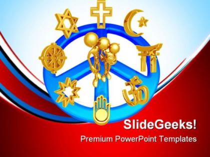 World religions family powerpoint templates and powerpoint backgrounds 0811