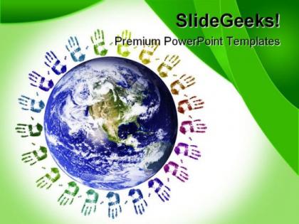 World unity globe powerpoint templates and powerpoint backgrounds 0311