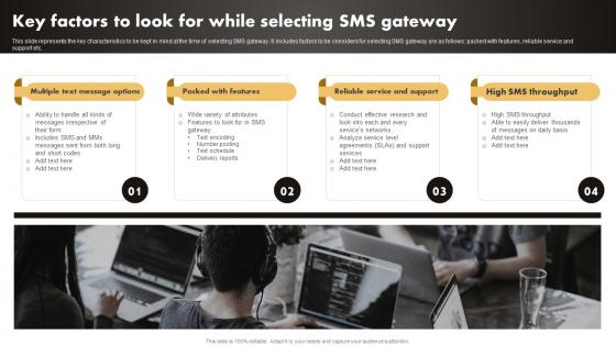 Q1022 Key Factors To Look For While Selecting Sms Gateway Sms Marketing Techniques To Build MKT SS V