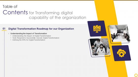 Q230 Table Of Contents For Transforming Digital Capability Of The Organization