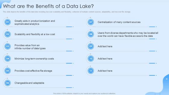Q241 Data Lake Formation What Are The Benefits Of A Data Lake