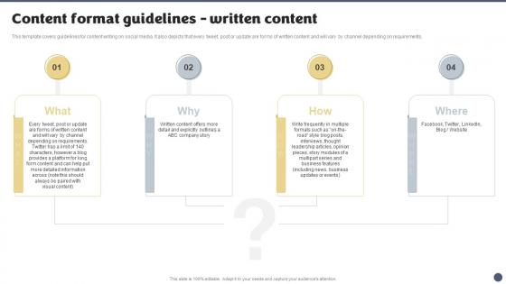 Q383 Social Media Brand Marketing Playbook Content Format Guidelines Written Content
