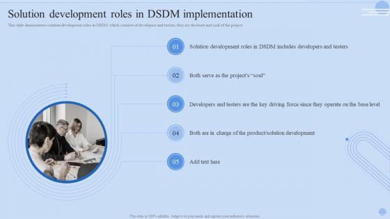 Q428 Dynamic Systems Solution Development Roles In DSDM Implementation
