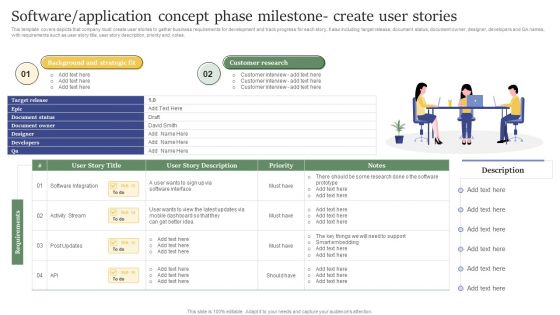 Q520 Design And Build Custom Software Application Concept Phase Milestone Create User Stories