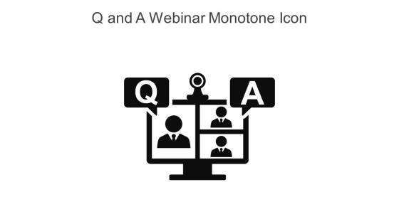 Q And A Webinar Monotone Icon In Powerpoint Pptx Png And Editable Eps Format
