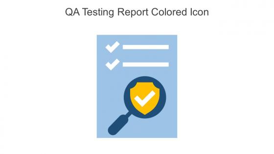 QA Testing Report Colored Icon In Powerpoint Pptx Png And Editable Eps Format
