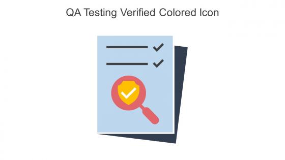 QA Testing Verified Colored Icon In Powerpoint Pptx Png And Editable Eps Format