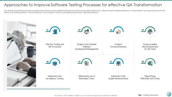 Qa transformation improved product quality user satisfaction approaches improve software