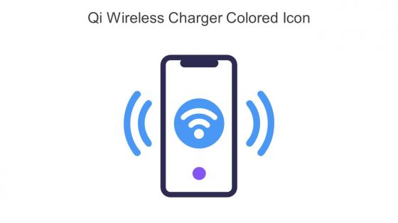 QI Wireless Charger Colored Icon In Powerpoint Pptx Png And Editable Eps Format