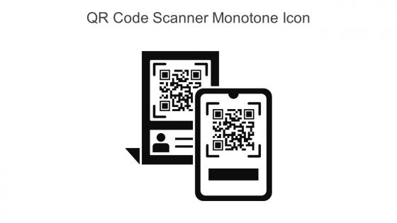 Qr Code Scanner Monotone Icon In Powerpoint Pptx Png And Editable Eps Format
