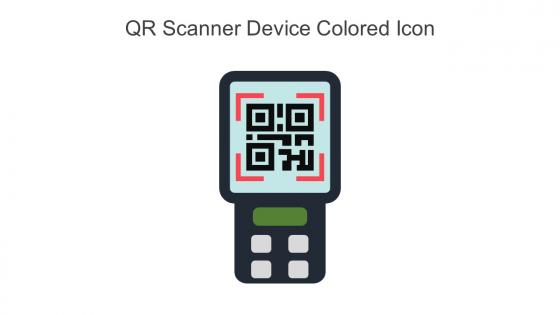 QR Scanner Device Colored Icon In Powerpoint Pptx Png And Editable Eps Format