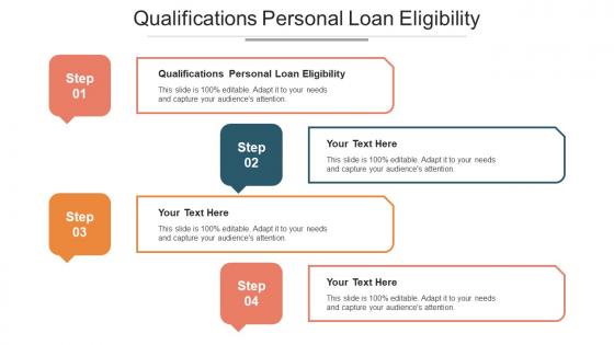 Qualifications Personal Loan Eligibility Ppt Powerpoint Presentation Diagrams Cpb