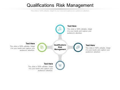 Qualifications risk management ppt powerpoint presentation infographic template summary cpb
