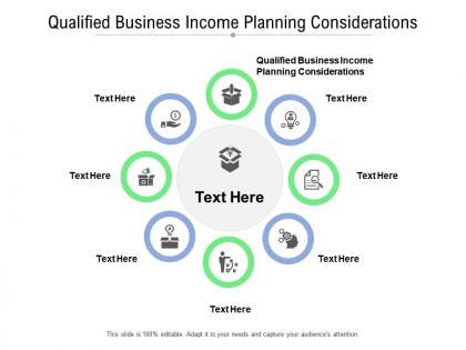 Qualified business income planning considerations ppt portfolio inspiration cpb