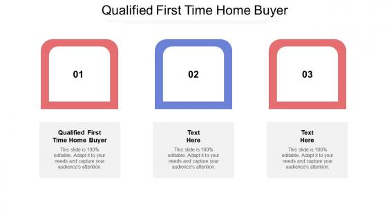 Qualified first time home buyer ppt powerpoint presentation infographics inspiration cpb