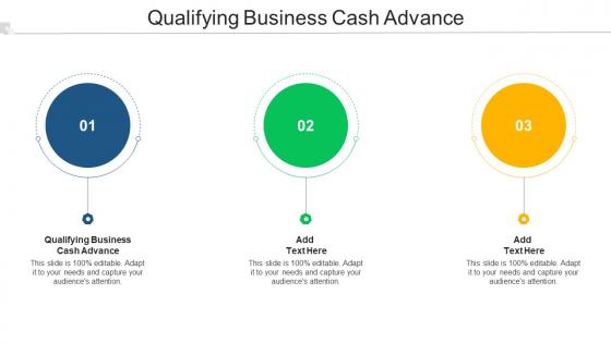 Qualifying Business Cash Advance Ppt Powerpoint Presentation Summary Graphics Cpb