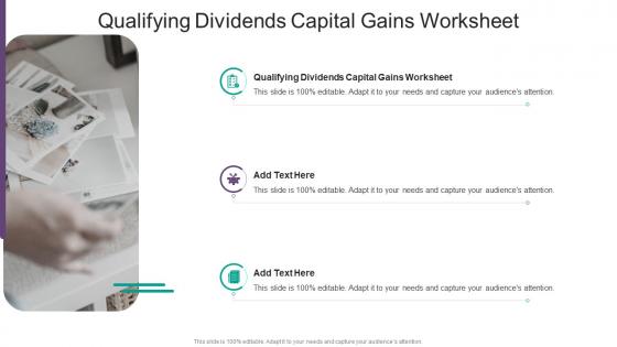 Qualifying Dividends Capital Gains Worksheet In Powerpoint And Google Slides Cpb