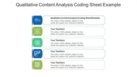 Qualitative content analysis coding sheet example ppt powerpoint presentation file slides cpb