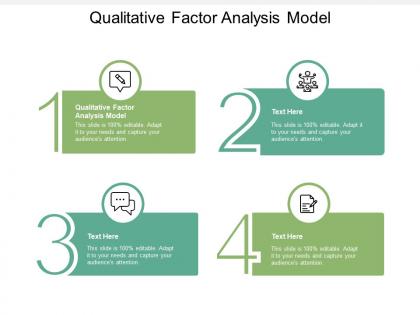 Qualitative factor analysis model ppt powerpoint presentation model master slide cpb