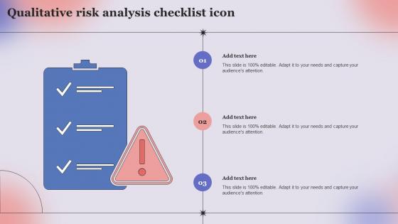 Qualitative Risk Analysis Checklist Icon