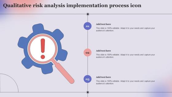 Qualitative Risk Analysis Implementation Process Icon