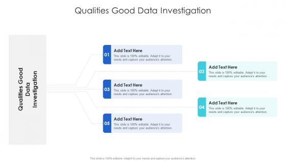 Qualities Good Data Investigation In Powerpoint And Google Slides Cpb