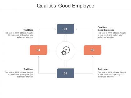 Qualities good employee ppt powerpoint presentation styles icon cpb