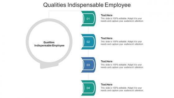 Qualities indispensable employee ppt powerpoint presentation infographic template layout cpb