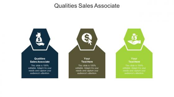 Qualities sales associate ppt powerpoint presentation slides styles cpb