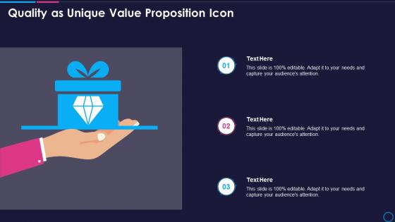 Quality As Unique Value Proposition Icon