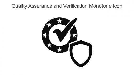 Quality Assurance And Verification Monotone Icon In Powerpoint Pptx Png And Editable Eps Format