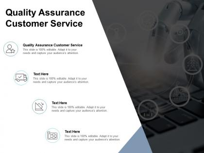 Quality assurance customer service ppt powerpoint presentation portfolio format cpb