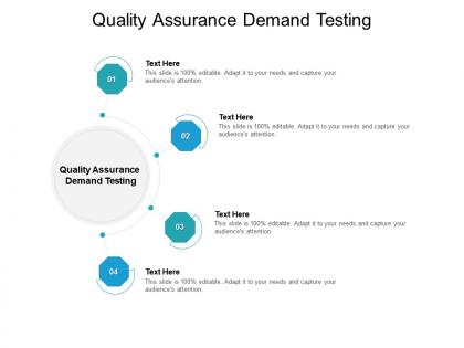 Quality assurance demand testing ppt powerpoint presentation model icon cpb