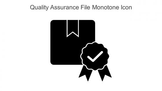 Quality Assurance File Monotone Icon In Powerpoint Pptx Png And Editable Eps Format