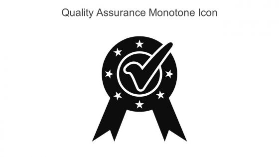 Quality Assurance Monotone Icon In Powerpoint Pptx Png And Editable Eps Format
