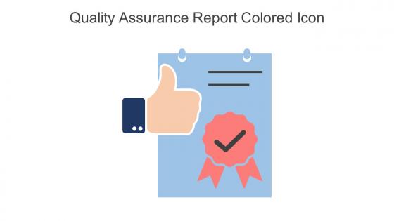 Quality Assurance Report Colored Icon In Powerpoint Pptx Png And Editable Eps Format