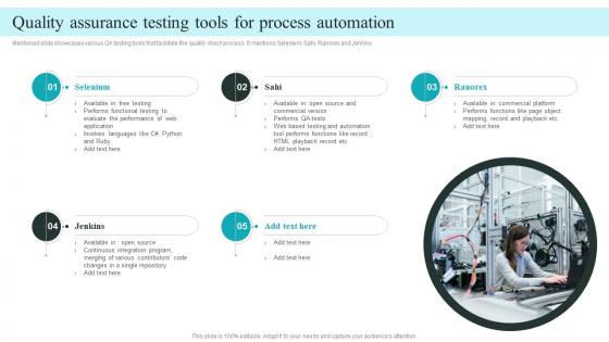 Quality Assurance Testing Tools For Process Automation