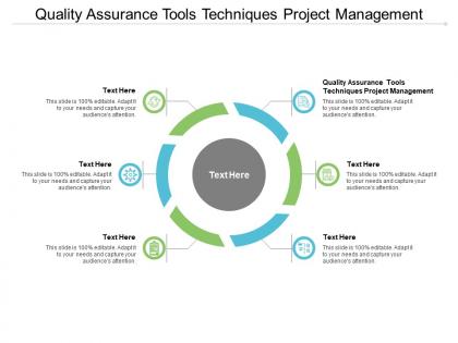 Quality assurance tools techniques project management ppt powerpoint presentation icon ideas cpb