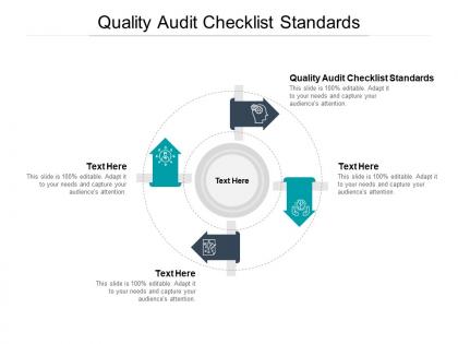 Quality audit checklist standards ppt powerpoint presentation professional example topics cpb