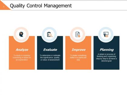 Quality control management ppt powerpoint presentation gallery example file
