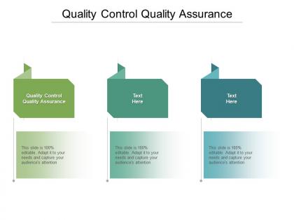 Quality control quality assurance ppt powerpoint presentation gallery format ideas cpb