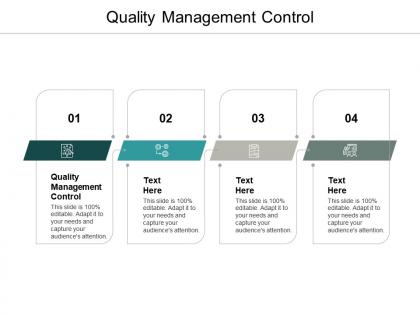 Quality management control ppt powerpoint presentation ideas example topics cpb